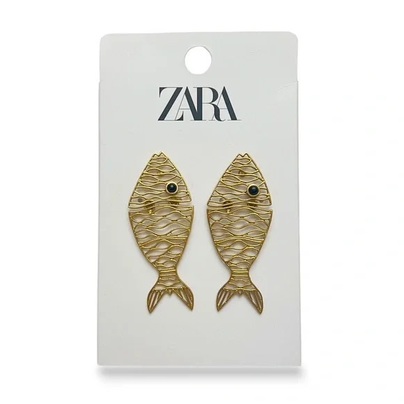 Zara Jewelry - NWT Fish Zara Earrings